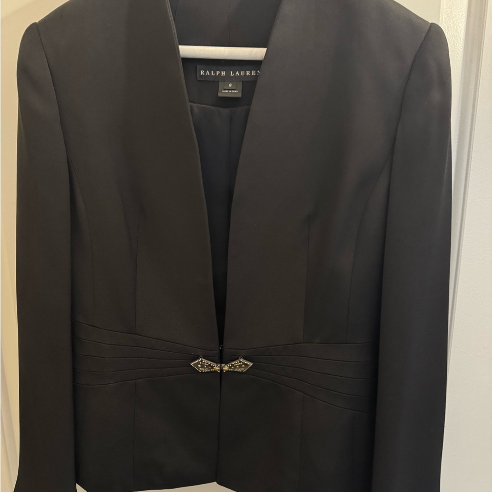 Ralph Lauren Black Blazer with Sophisticated Design
